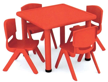 Economic Kindergarten Four Kids Study Plastic Square Table