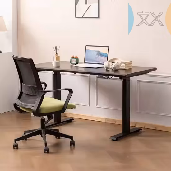 Escritorio de madera de 140cm, escritorio de pie de altura Manual ajustable para estudio escolar, escritorio para oficina en casa