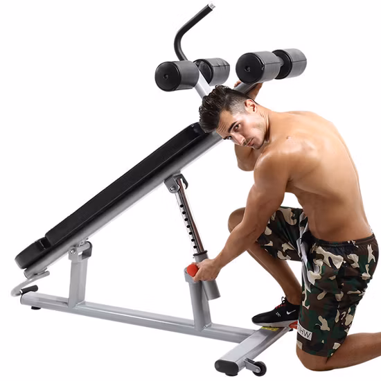 Silla para ejercicios de fuerza, banco plano con mancuernas, banco de entrenamiento, ejercicio ajustable, banco de pesas para gimnasio comercial