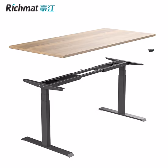 Richmat Sit Stand Desk Manivela Altura ajustable Marco de escritorio